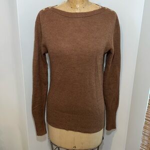 J.Crew Camel Boatneck Sweater | Medium